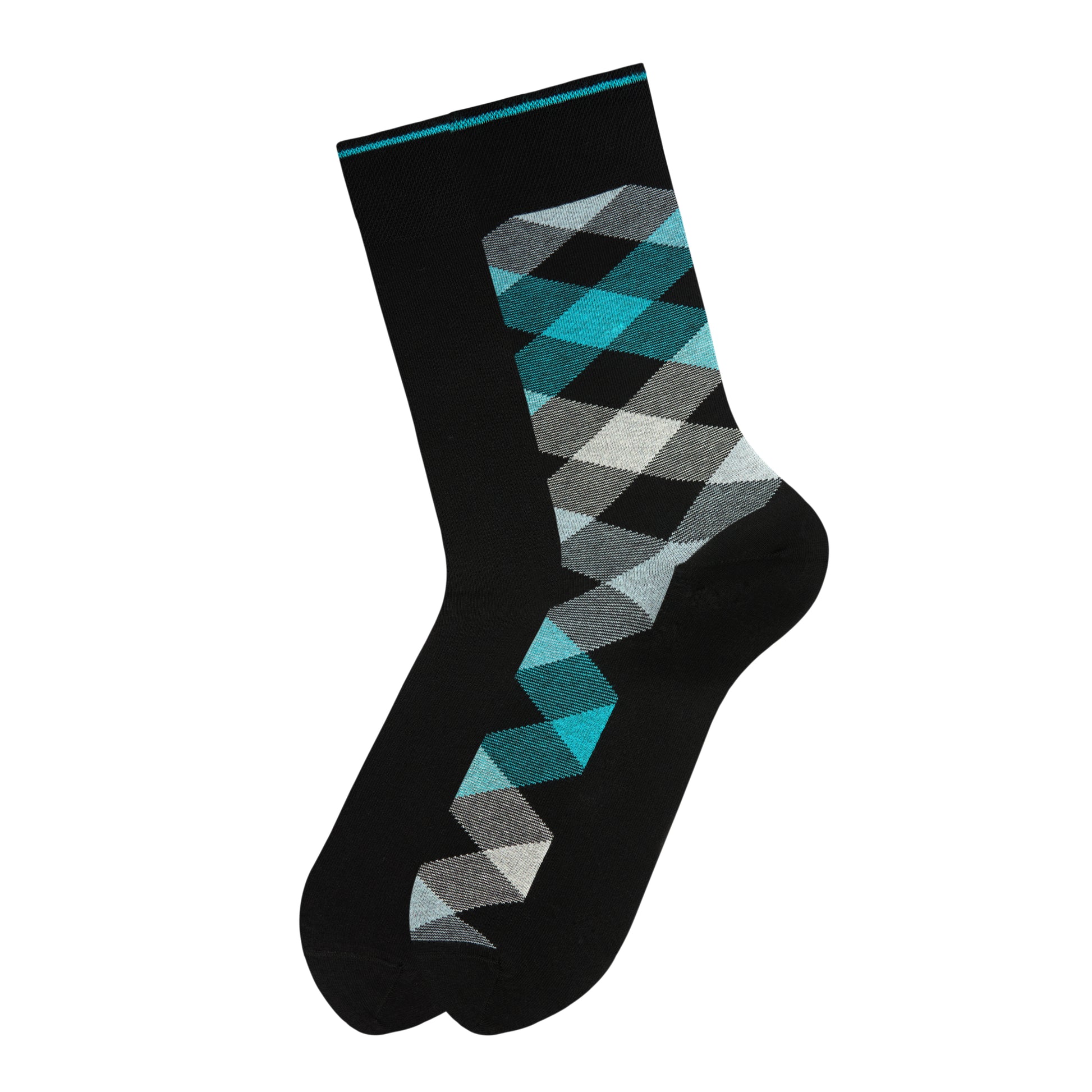 Chaussettes Confort longues Losanges Hommes - Pack 2 paires