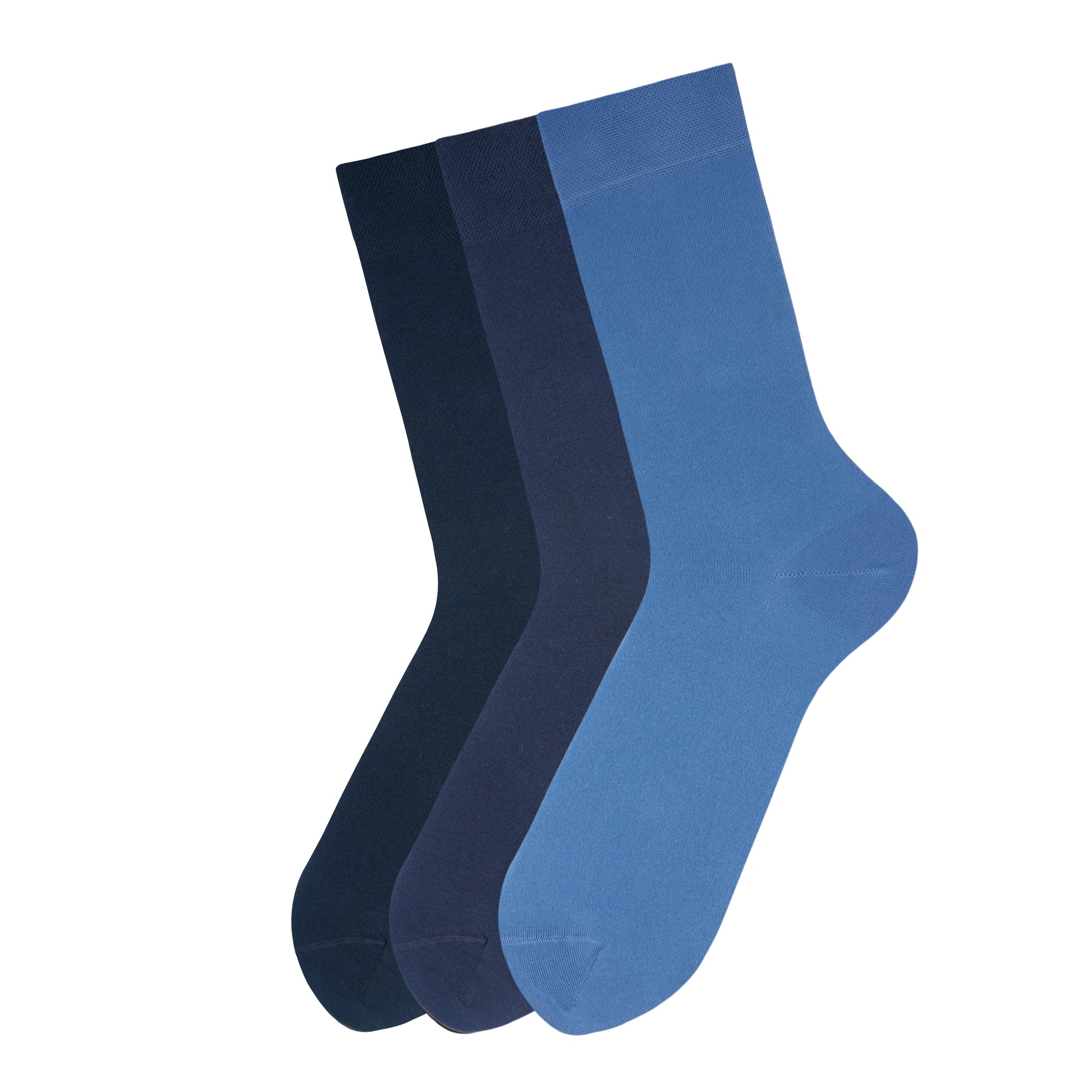 Chaussettes Confort longues unies Hommes - Pack 3 paires