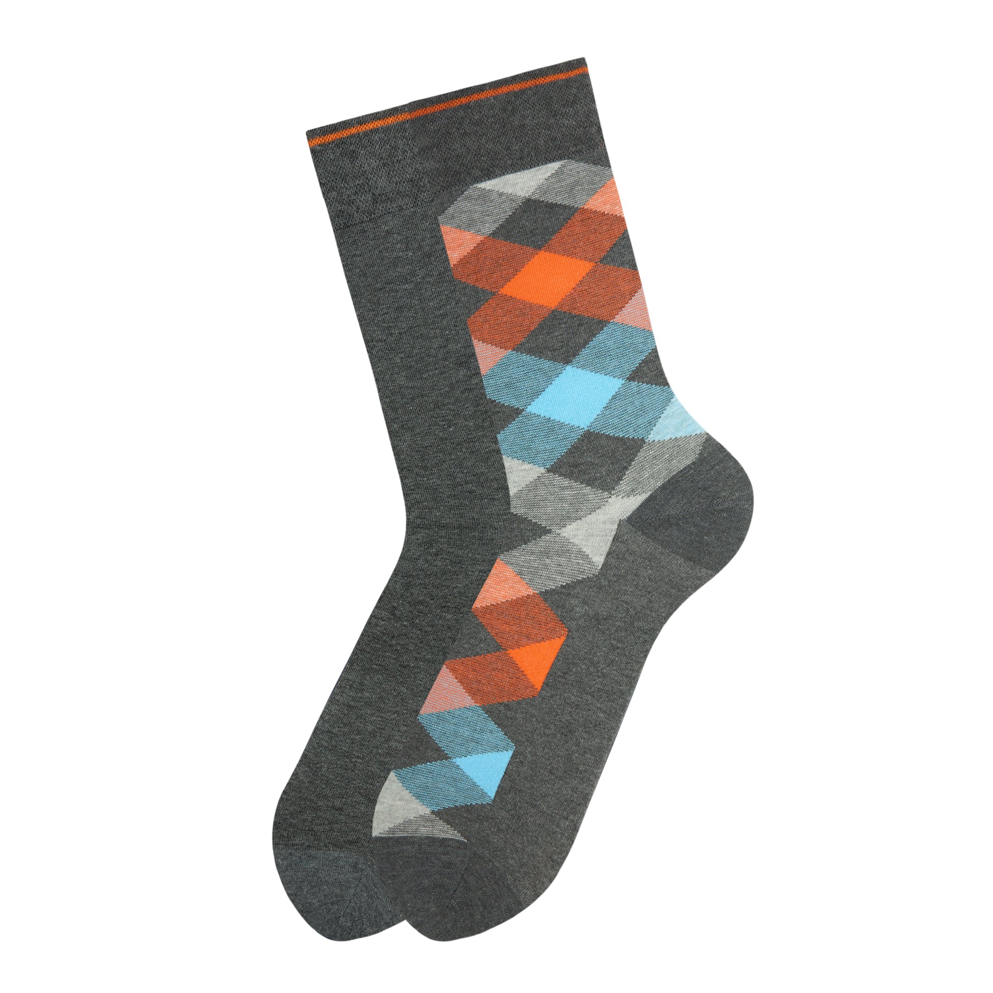 Chaussettes Confort longues Losanges Hommes - Pack 2 paires