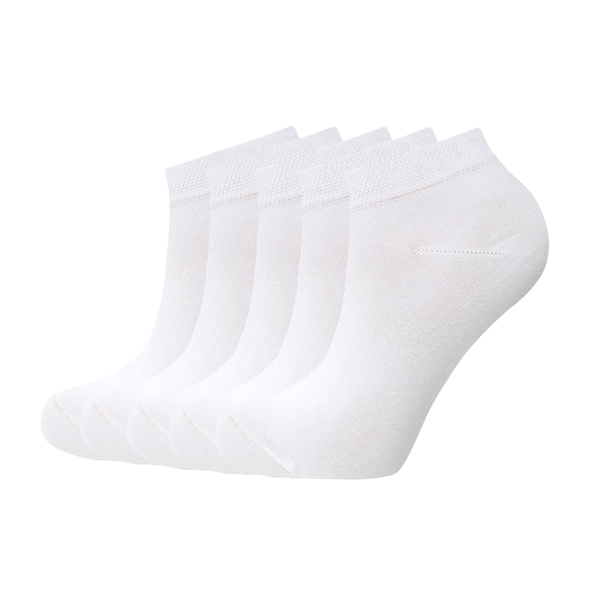Chaussettes courtes unies - Pack de 5 paires