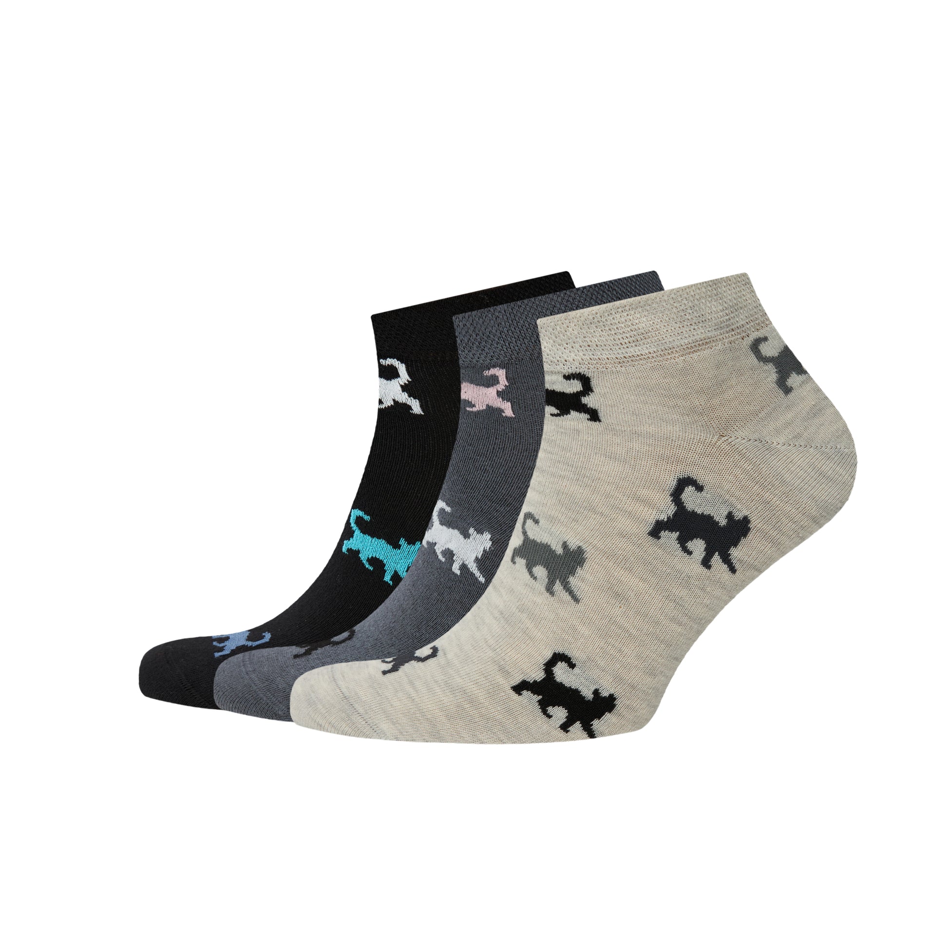 Chaussettes courtes chiens/chats - Pack de 3 paires