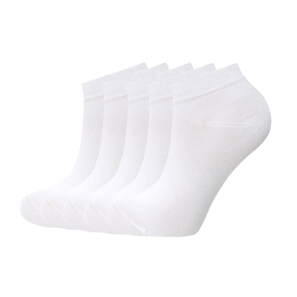Chaussettes courtes unies - Pack de 5 paires